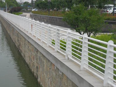 河道橋梁護欄 0.6m 白色